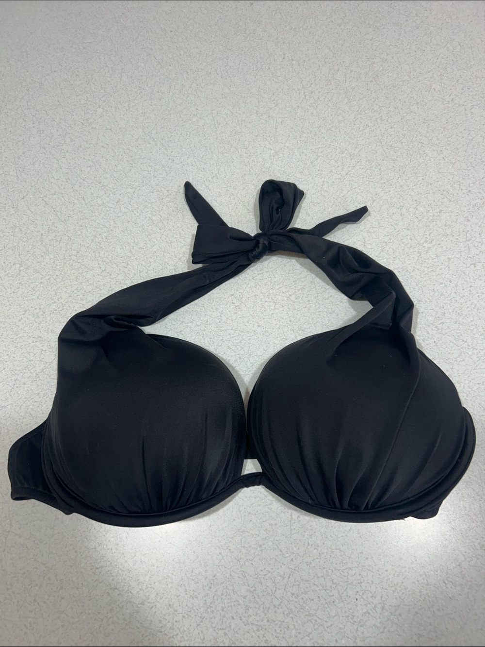VENUS Black Halter Swim Top